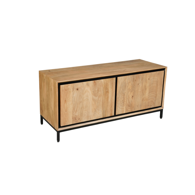 Tv-meubel RichWood | 2 deuren | Gelakt mangohout
