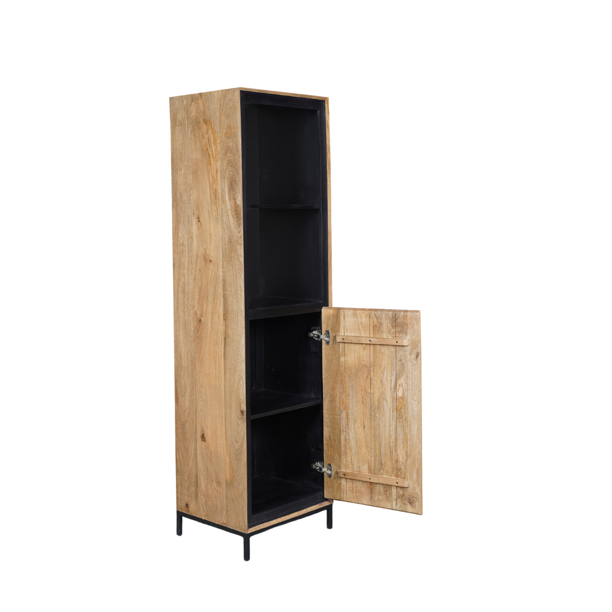 Boekenkast RichWood | 1 Deur | Gelakt mangohout