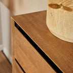 Ladekast RichWood | 5 Lade | Gelakt mangohout & zwart