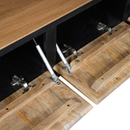 Sidetable RichWood | 4 Lades | Mangohout & Zwart