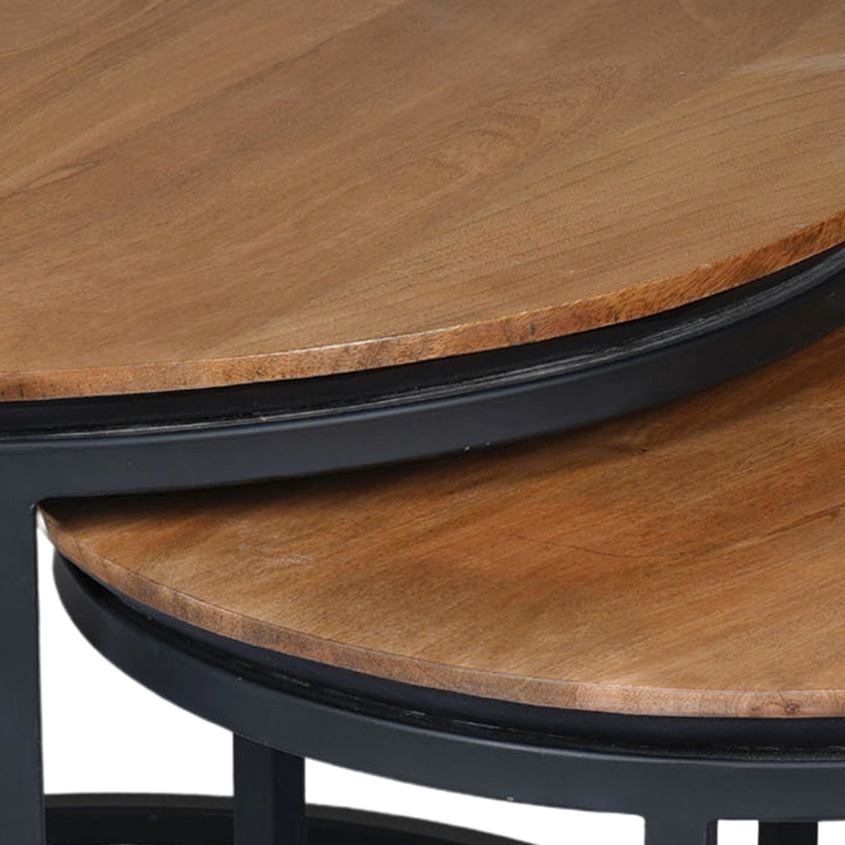 Salontafel RichWood | Set van 3 | Mangohout