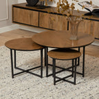 Salontafel RichWood | Set van 3 | Mangohout