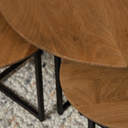 Salontafel RichWood | Set van 3 | Mangohout