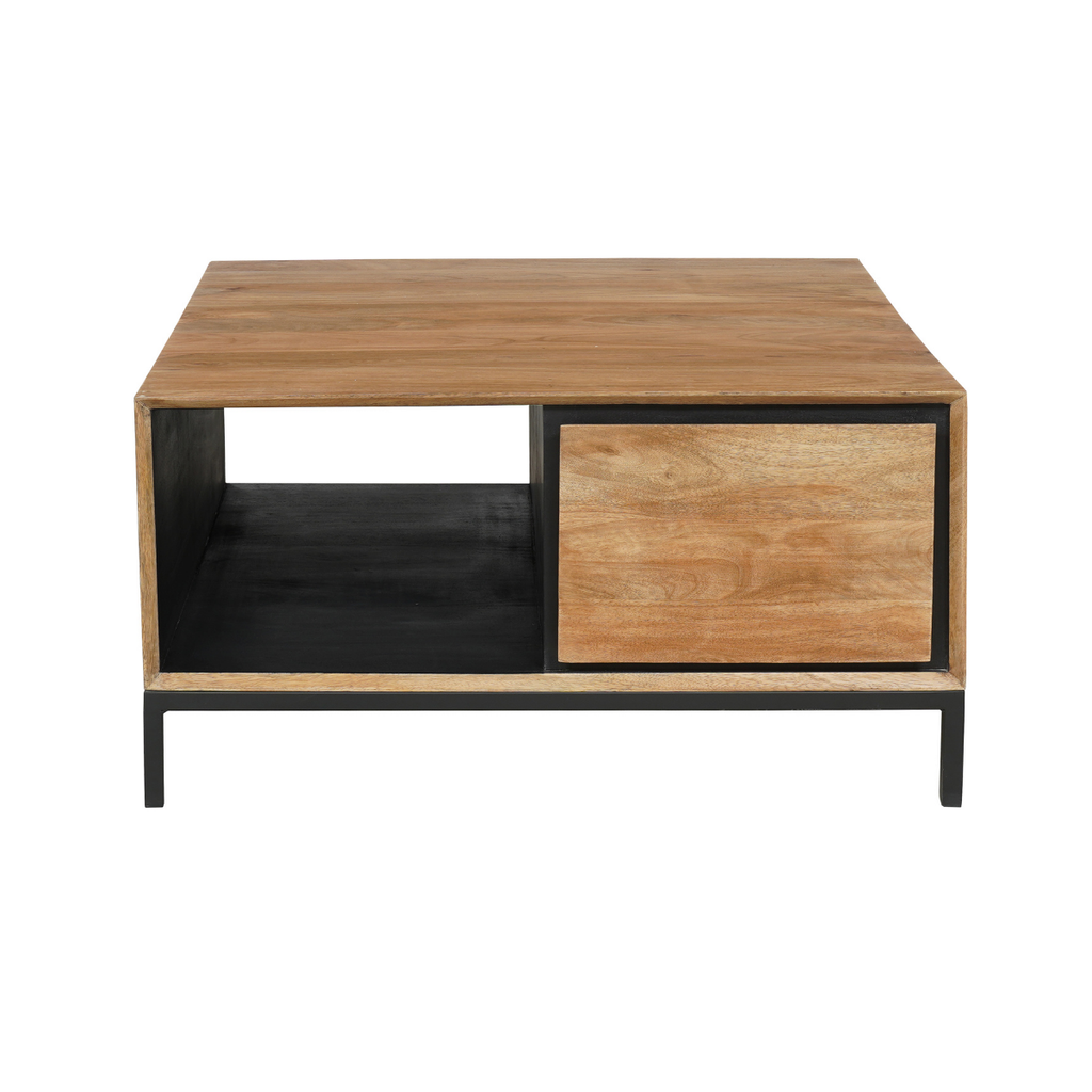 Salontafel RichWood | 2 Laden | Gelakt mangohout