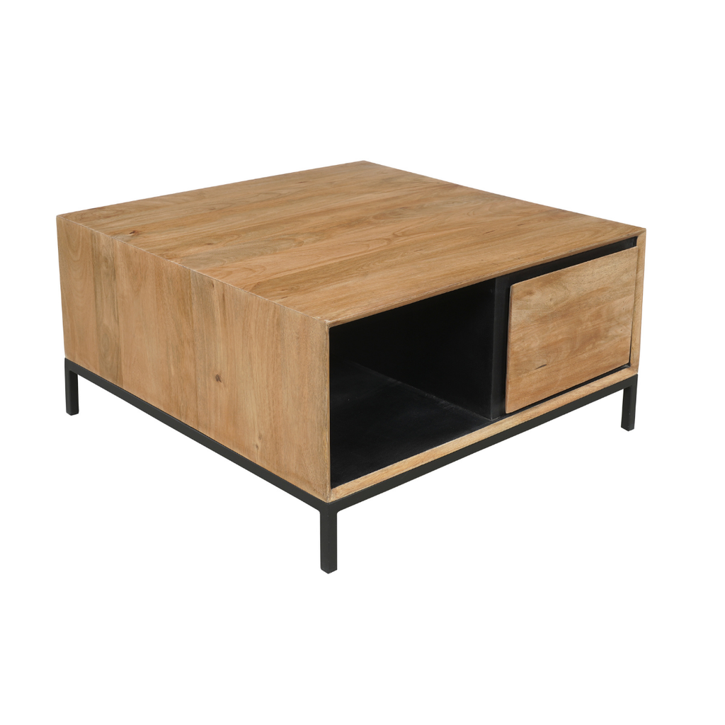 Salontafel RichWood | 2 Laden | Gelakt mangohout
