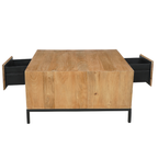 Salontafel RichWood | 2 Laden | Gelakt mangohout