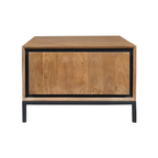 Bijzettafel RichWood | Mangohout | Zwart onderstel