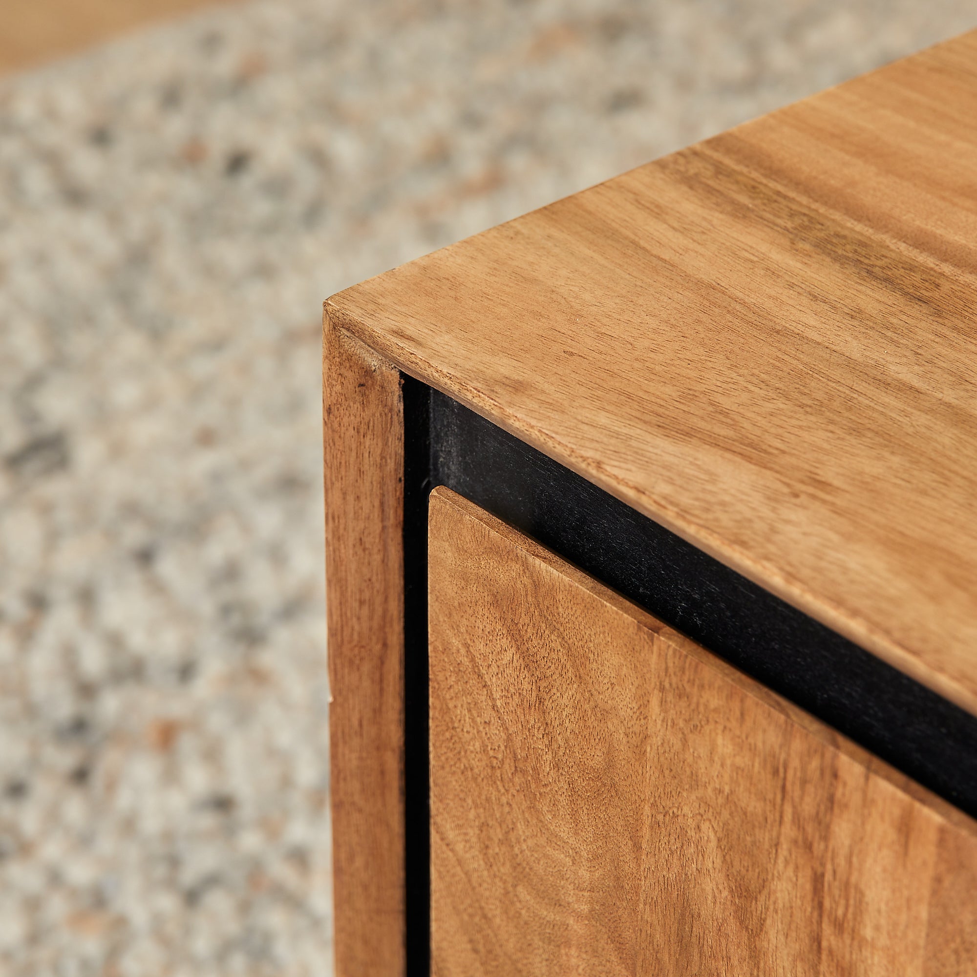 Salontafel RichWood | 2 Laden | Gelakt mangohout