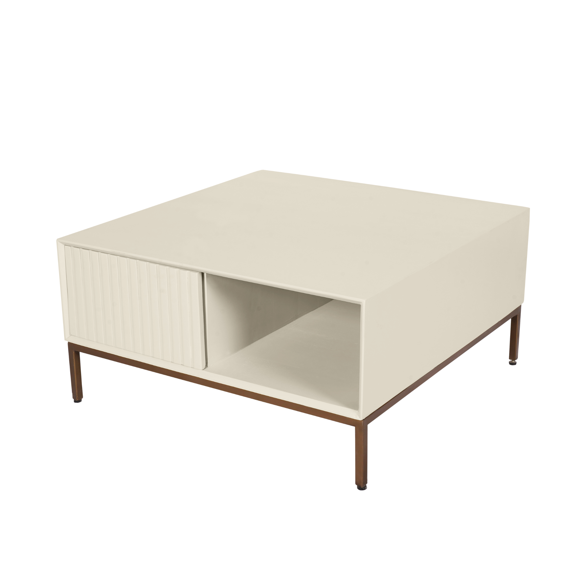 Salontafel Madison Sand | Mangohout | 80x80