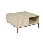 Salontafel Madison Sand | Mangohout | 80x80