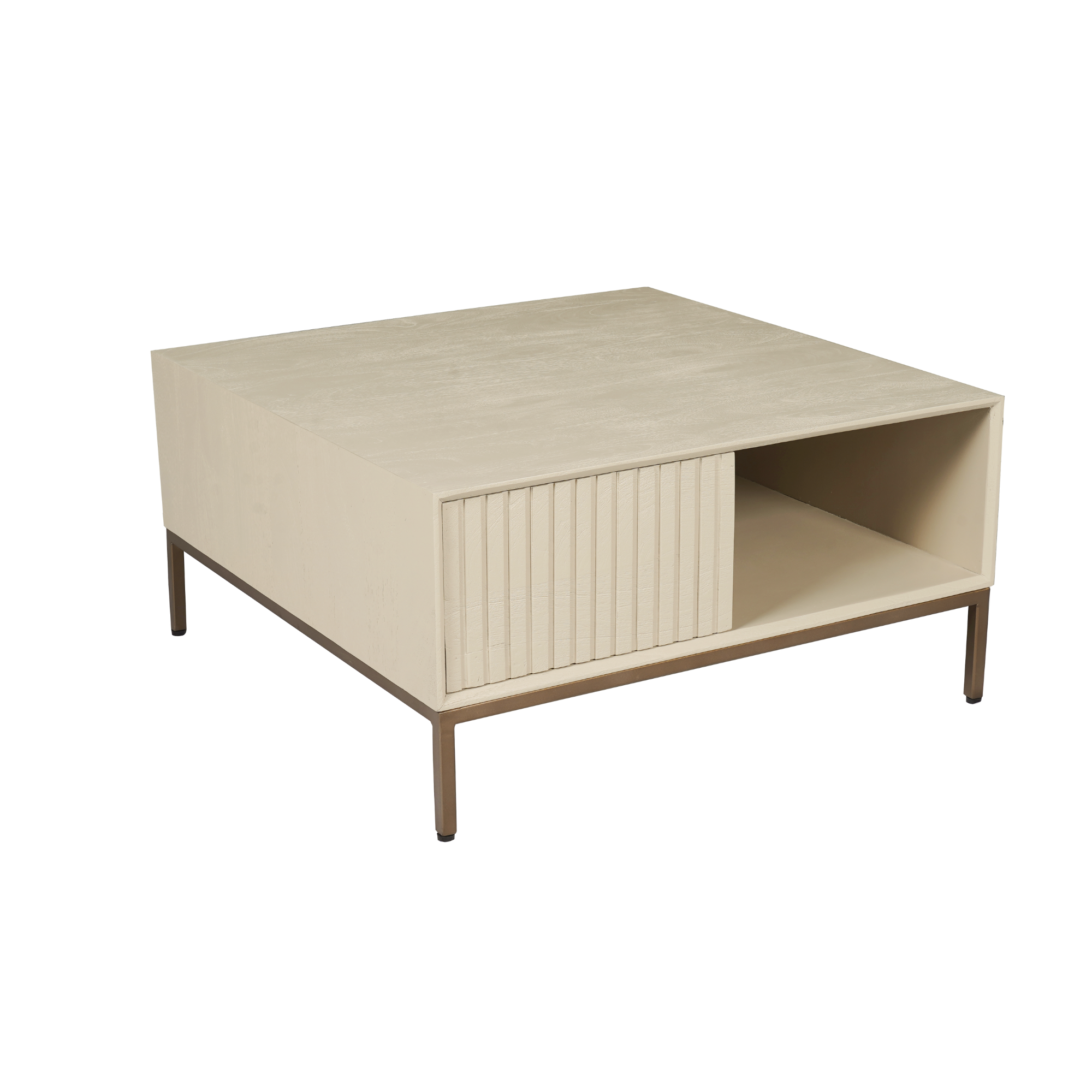 Salontafel Madison Sand | Mangohout | 80x80