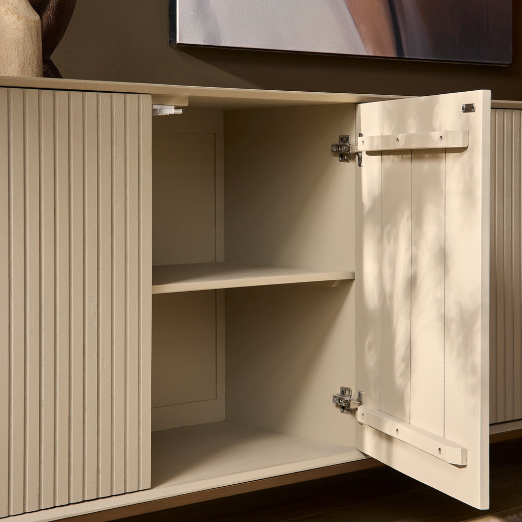 Dressoir Madison Sand | 4 Deuren | Mangohout Sand
