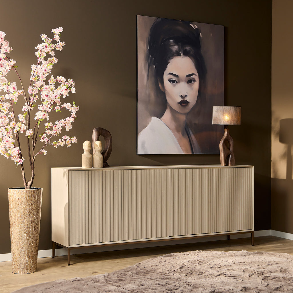 Dressoir Madison Sand | 4 Deuren | Mangohout Sand