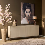 Dressoir Madison Sand | 4 Deuren | Mangohout Sand