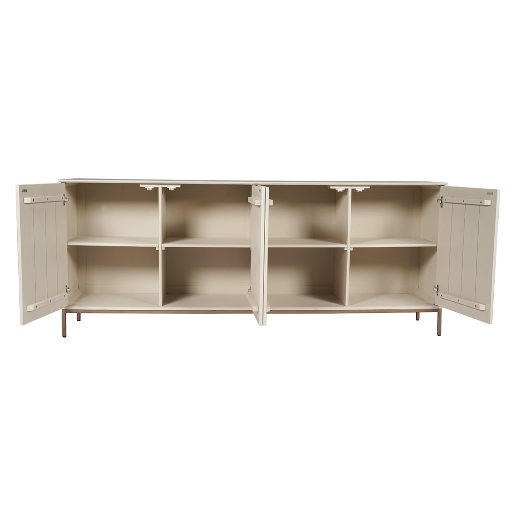 Dressoir Madison Sand | 4 Deuren | Mangohout Sand
