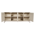 Dressoir Madison Sand | 4 Deuren | Mangohout Sand