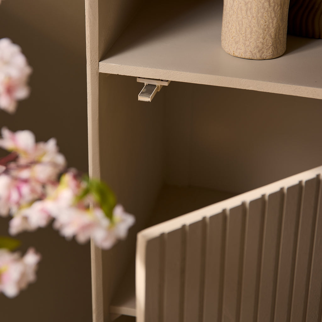 Boekenkast Madison Sand | 1 Deur | Mangohout Sand