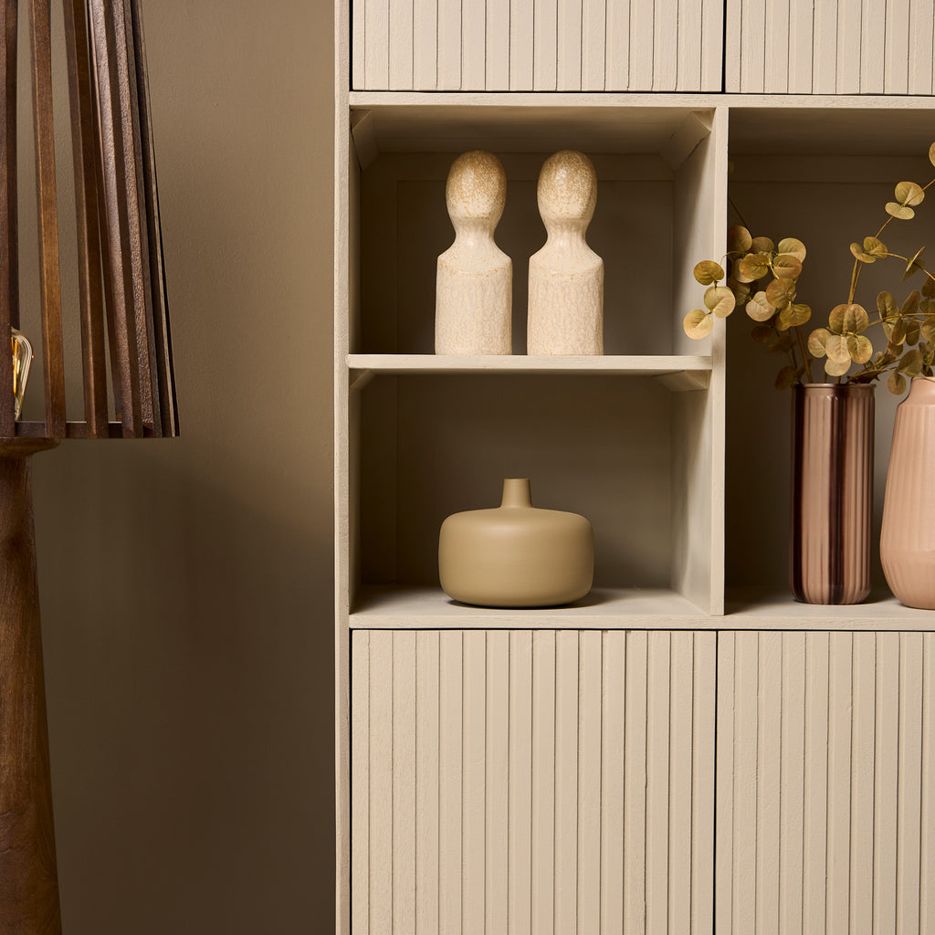 Vakkenkast Madison Sand | Latten | Mangohout Sand