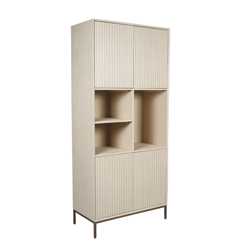Vakkenkast Madison Sand | Latten | Mangohout Sand