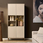 Vakkenkast Madison Sand | Latten | Mangohout Sand