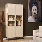 Vakkenkast Madison Sand | Latten | Mangohout Sand