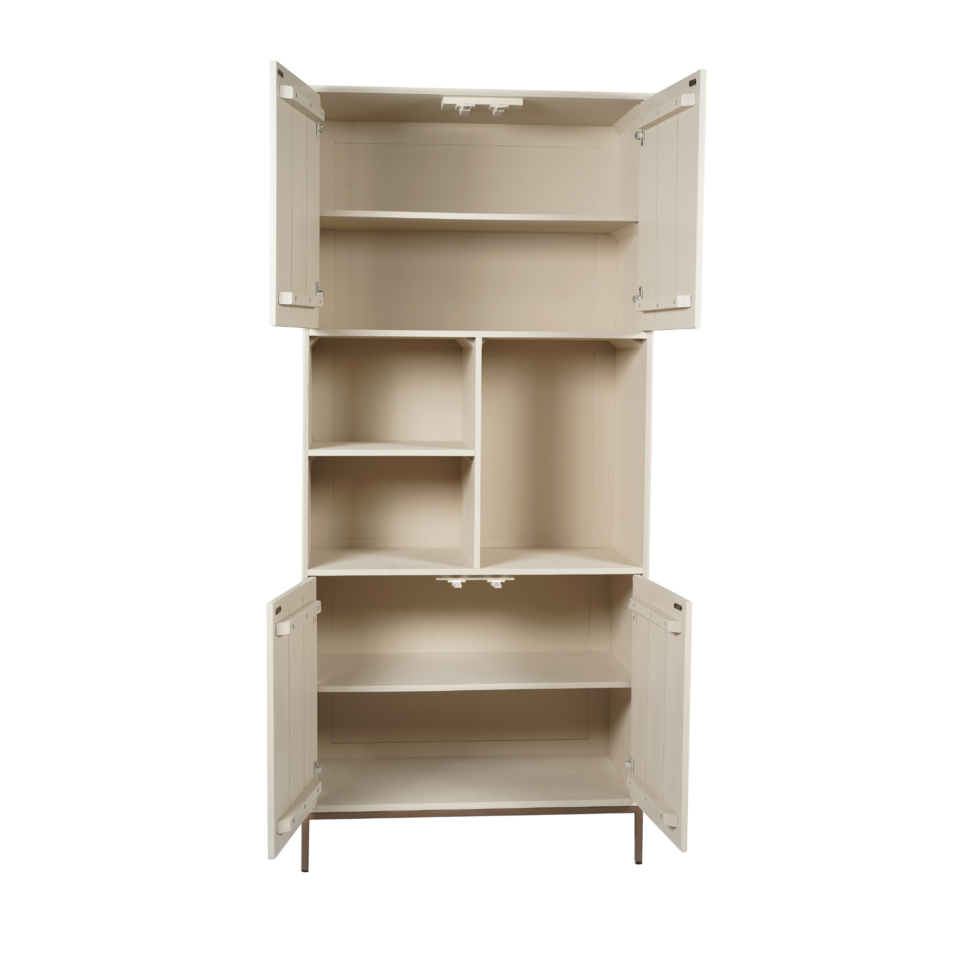 Vakkenkast Madison Sand | Latten | Mangohout Sand