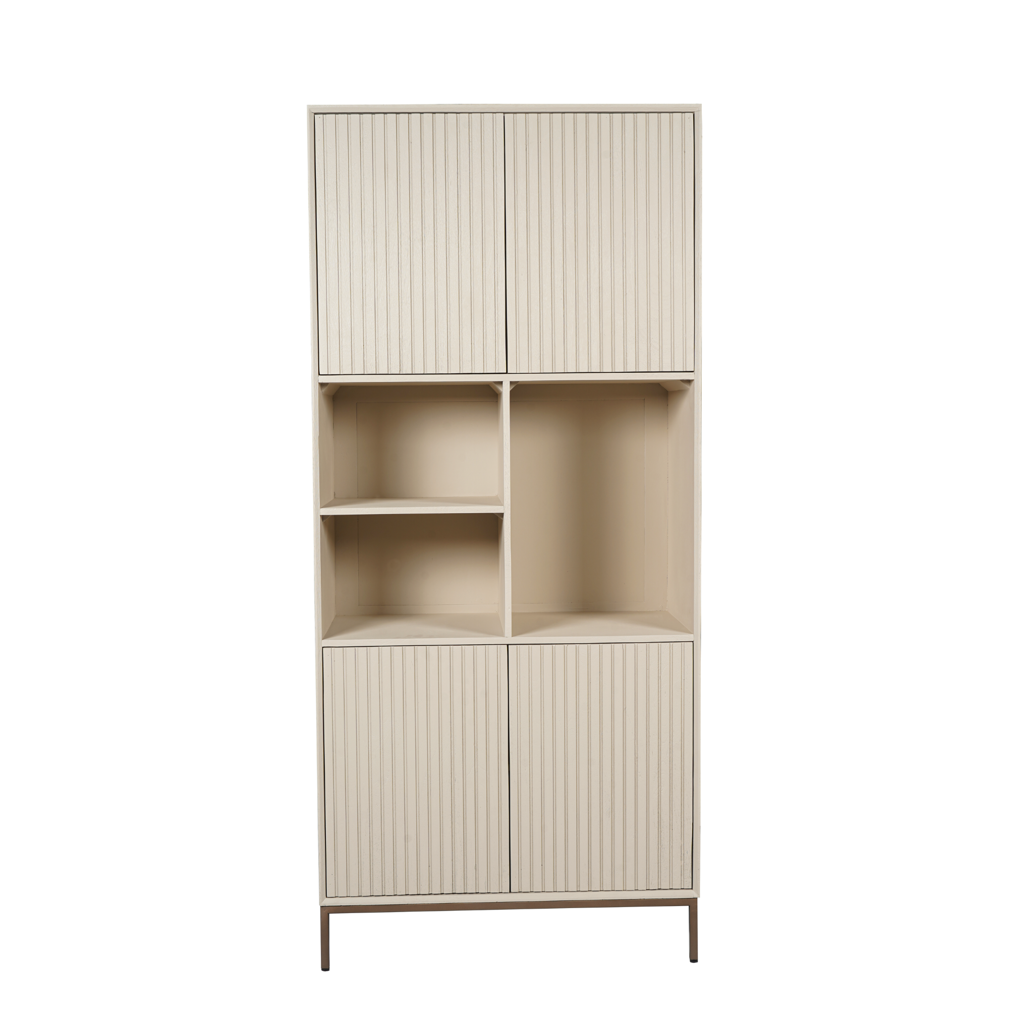 Vakkenkast Madison Sand | Latten | Mangohout Sand