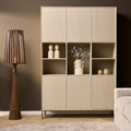 Vakkenkast Madison XL | Sand | Mangohout & Metaal