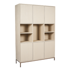 Vakkenkast Madison XL | Sand | Mangohout & Metaal