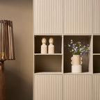 Vakkenkast Madison XL | Sand | Mangohout & Metaal