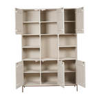 Vakkenkast Madison XL | Sand | Mangohout & Metaal
