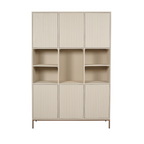 Vakkenkast Madison XL | Sand | Mangohout & Metaal