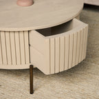 Salontafel Madison | 2 Lades | Mangohout Sand