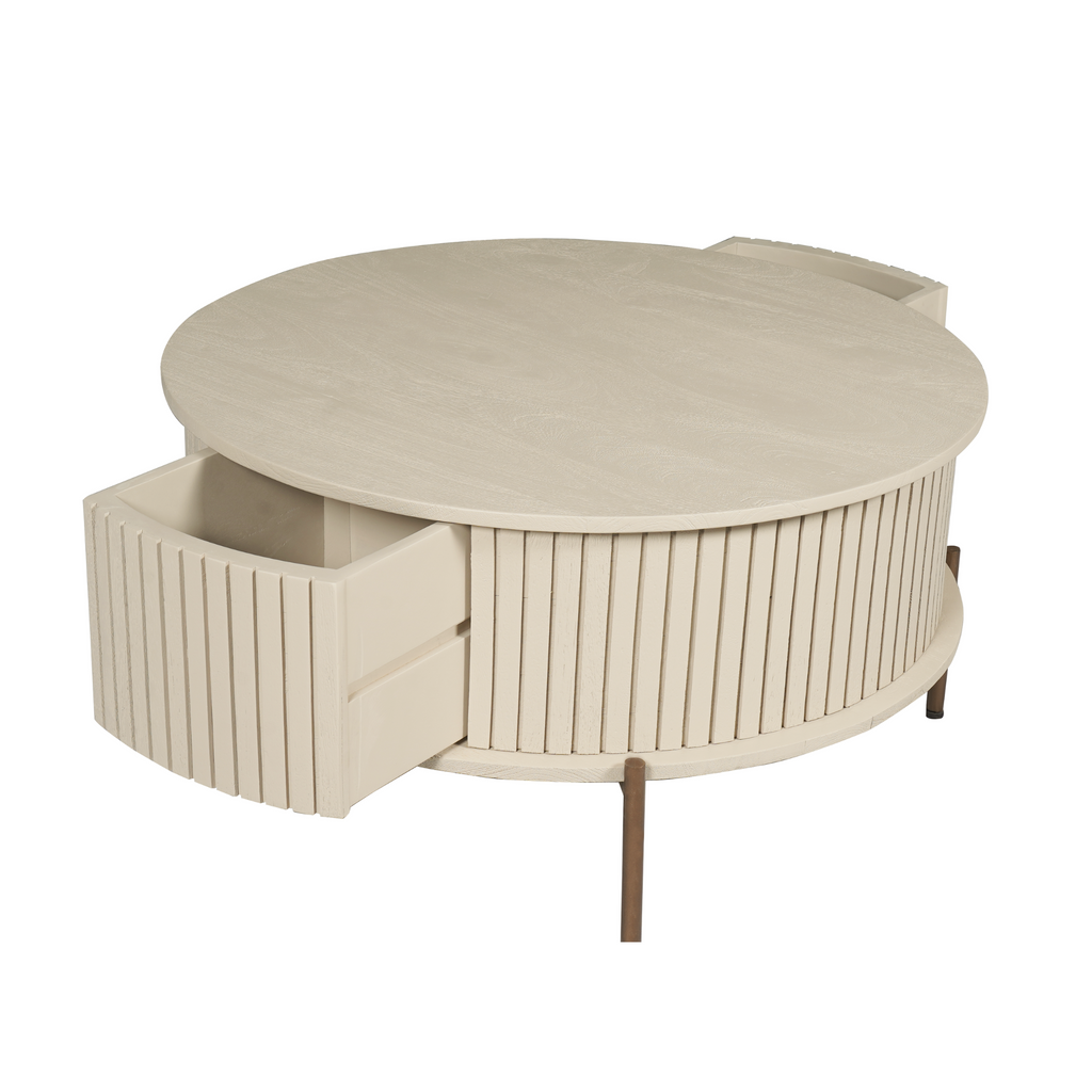 Salontafel Madison | 2 Lades | Mangohout Sand