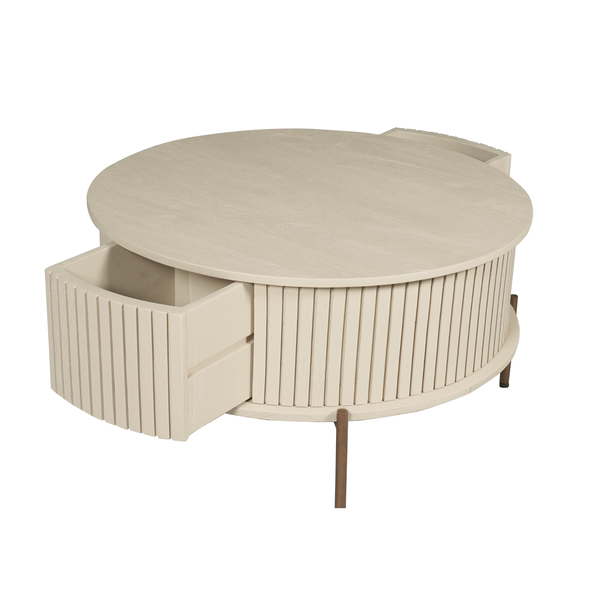 Salontafel Madison | 2 Lades | Mangohout Sand