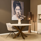 Tafel Madison Sand | Mango | 150x150 cm