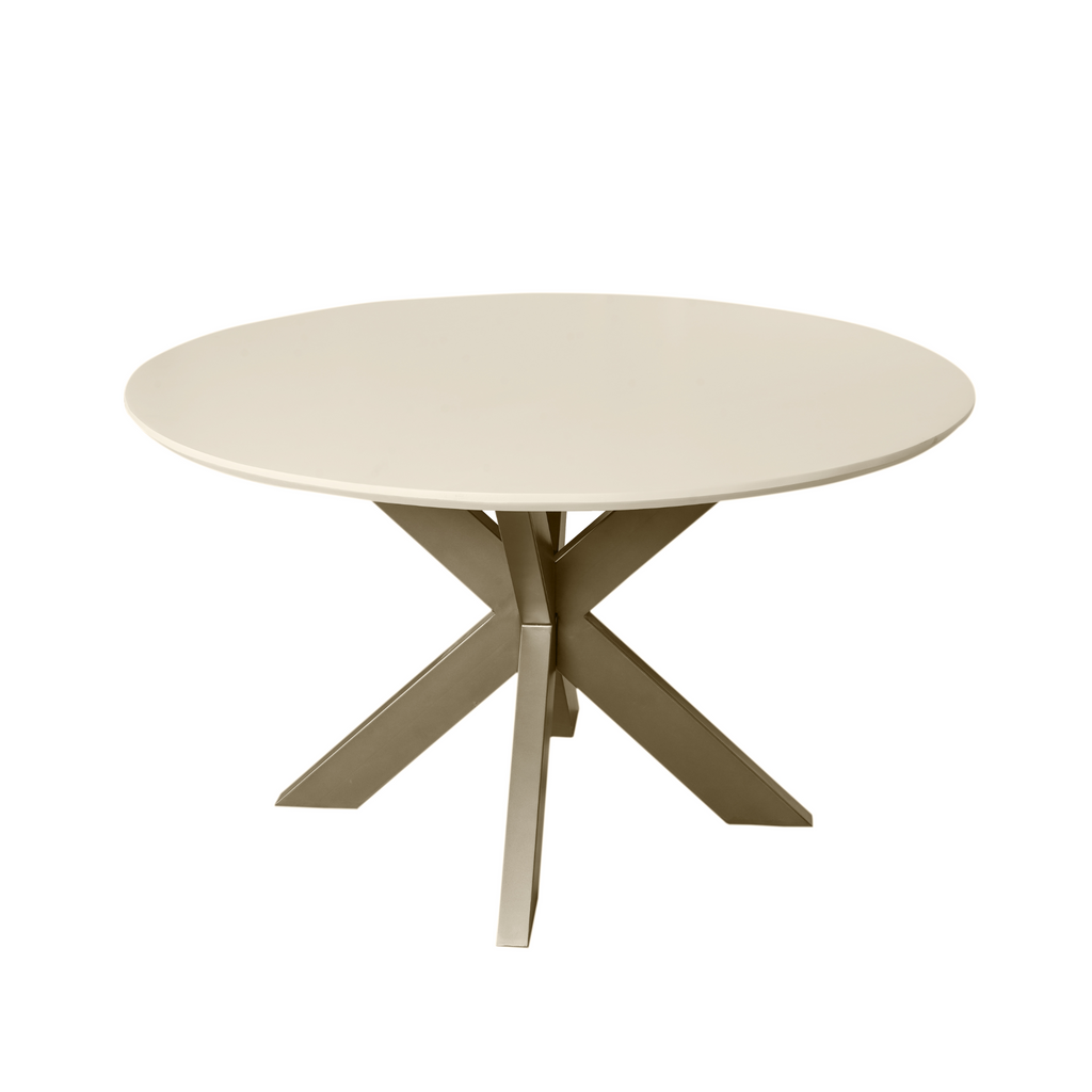 Eettafel Madison Sand | Mangohout | Sand & Brons