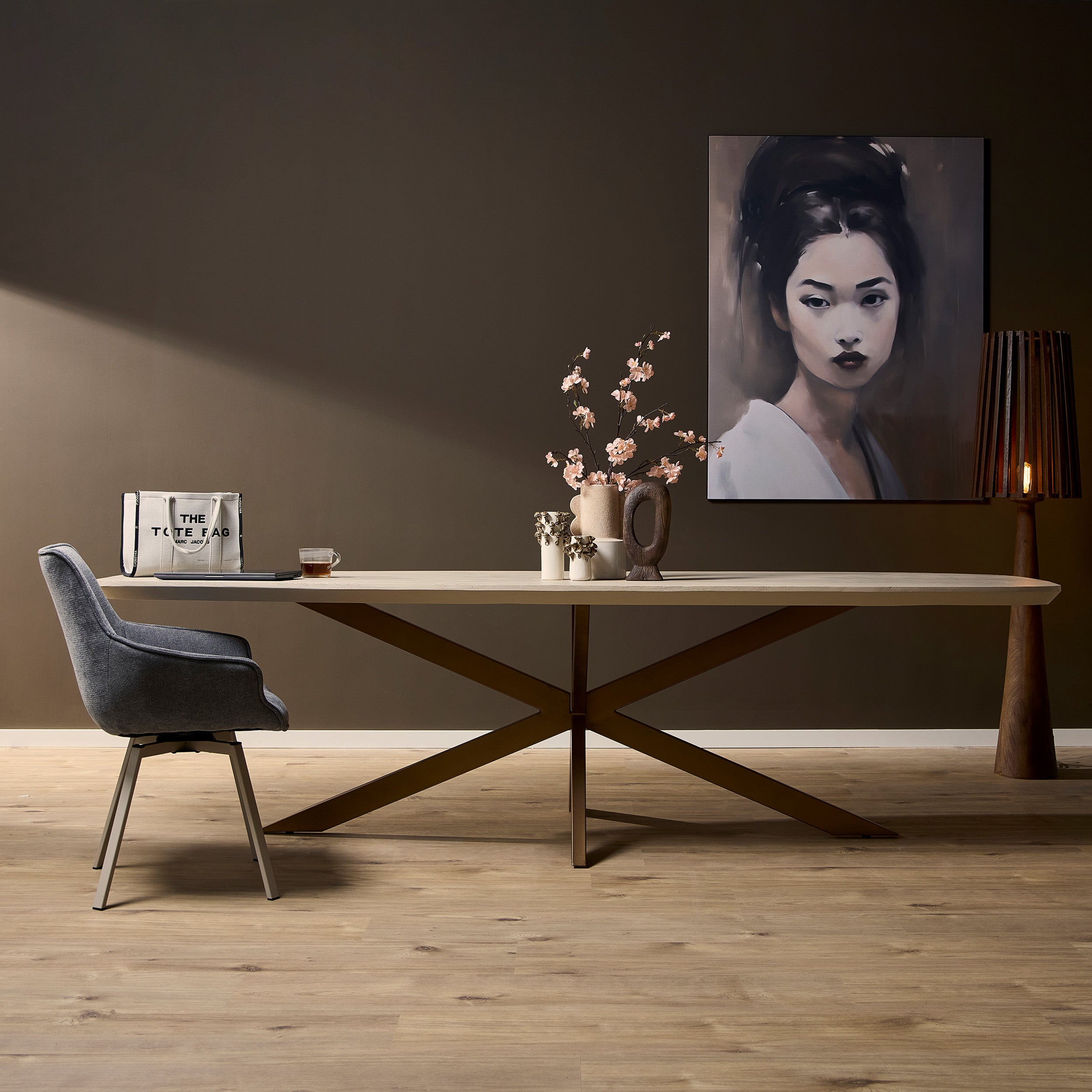 Eettafel Madison Sand | Mangohout | Sand