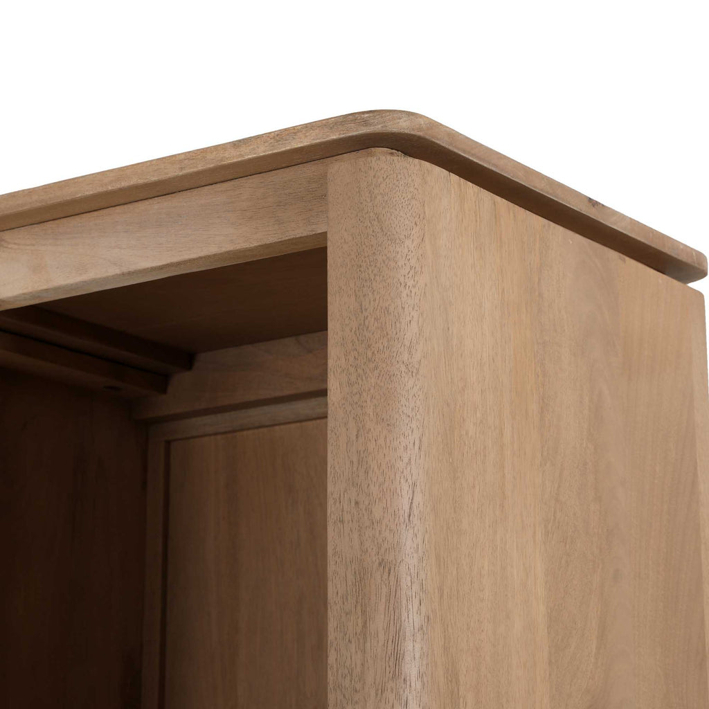 Vakkenkast XL Dallas Naturel Mangohout 160 cm