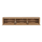 Zwevend tv-meubel Dallas naturel mangohout 165 cm