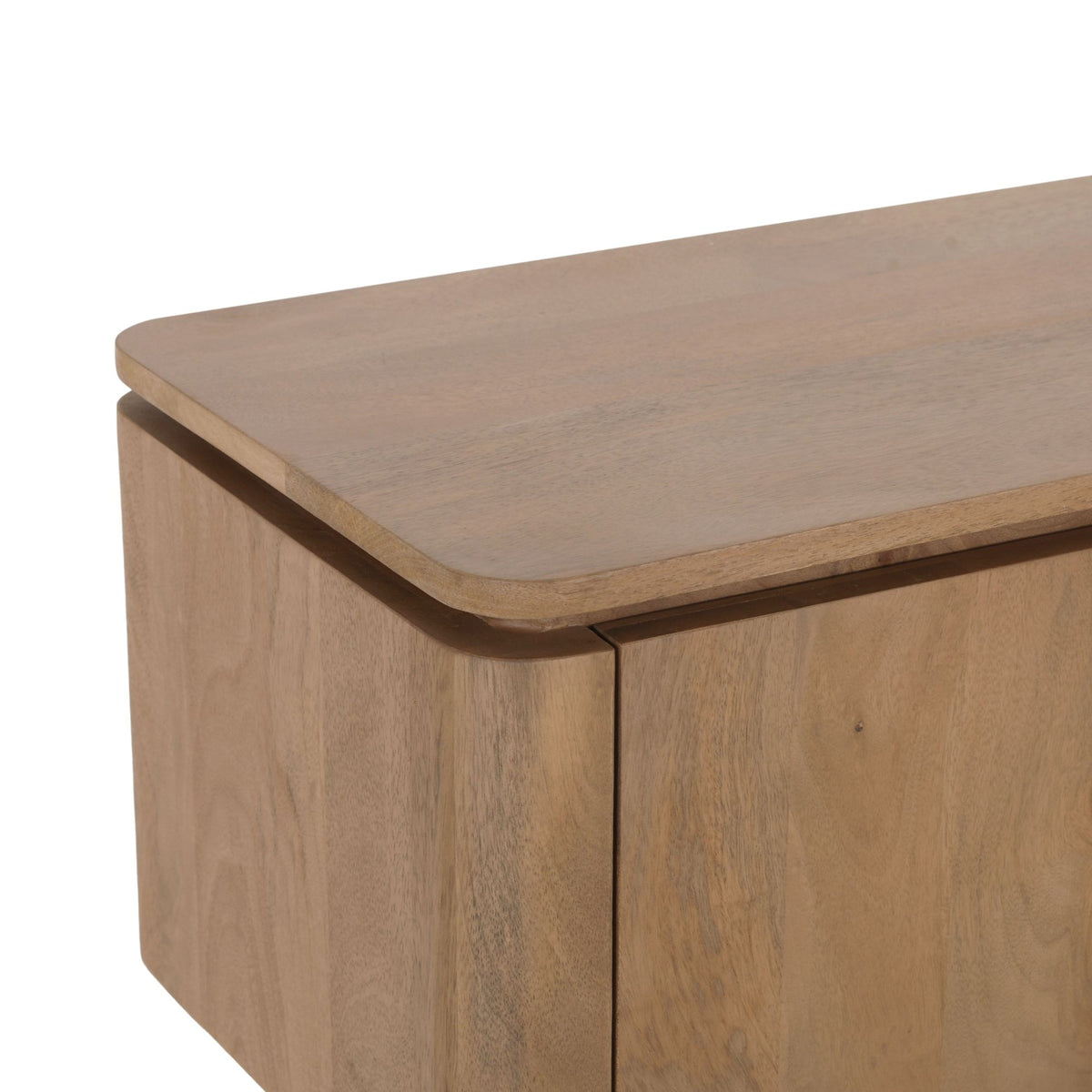 Zwevend tv-meubel Dallas naturel mangohout 165 cm