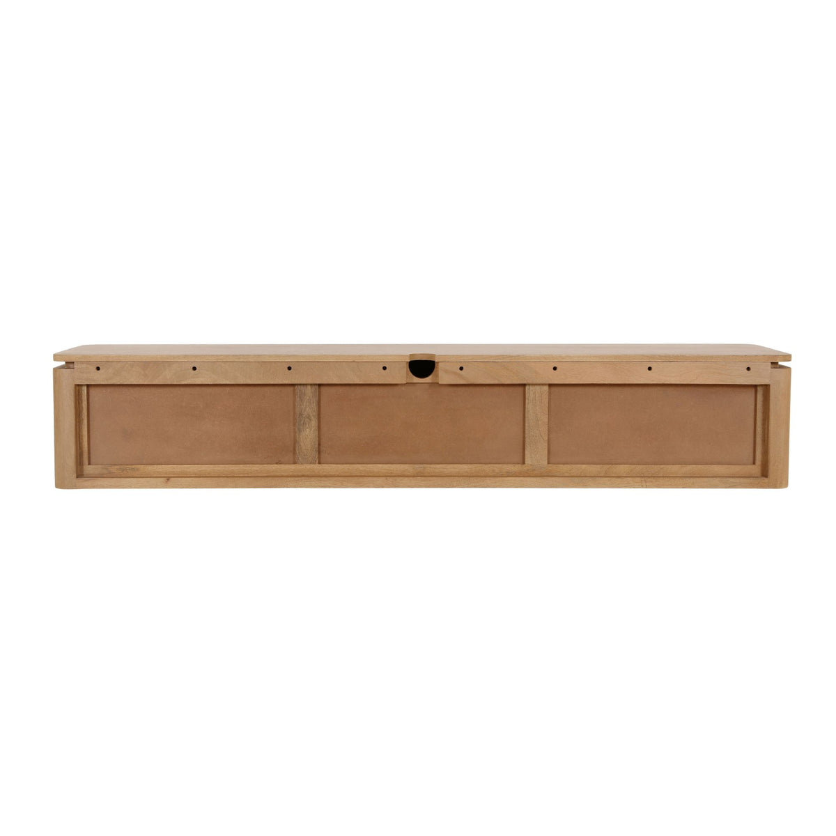 Zwevend tv-meubel Dallas naturel mangohout 165 cm