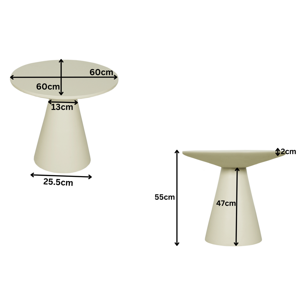 Salontafel Bellis | Mango | Zandkleurig