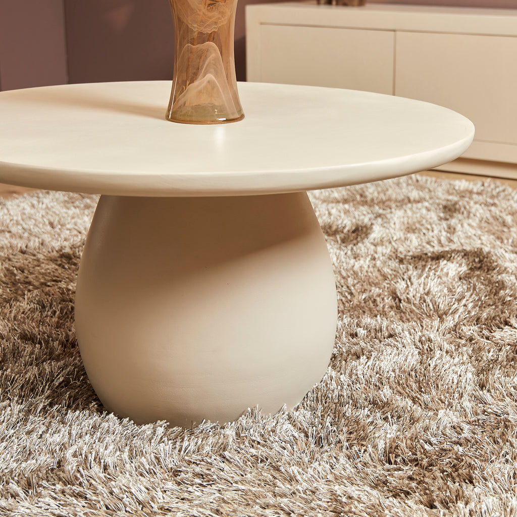 Salontafel Mosi | Rond | Mangohout zandkleur