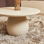 Salontafel Mosi | Rond | Mangohout zandkleur