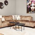 Salontafel Arlington | Set van 2 | Mangohout Zwart