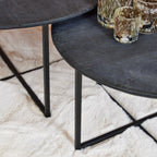 Salontafel Arlington | Set van 2 | Mangohout Zwart