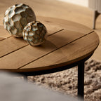 Salontafel Otik Naturel | Set van 2 | Eiken & zwart