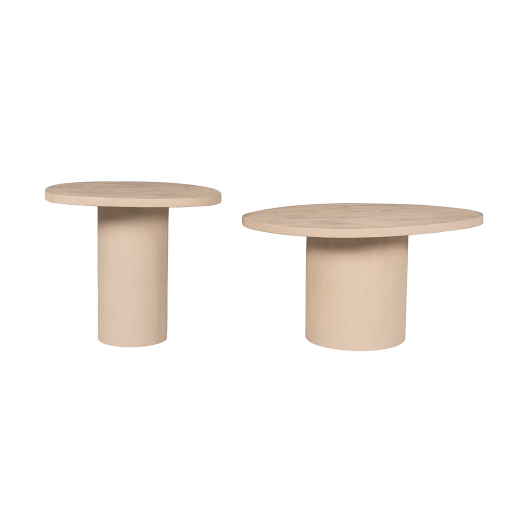 Salontafel Mirre | Set van 2 | Mango zand