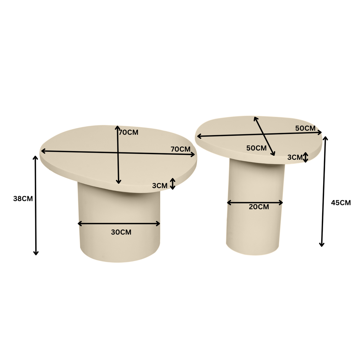Salontafel Mirre | Zand